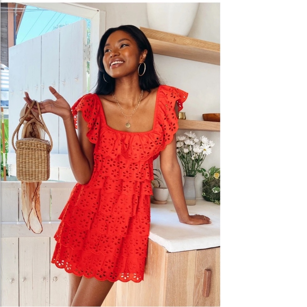 Show Me Your MuMu Vibrant Red Mini Dress